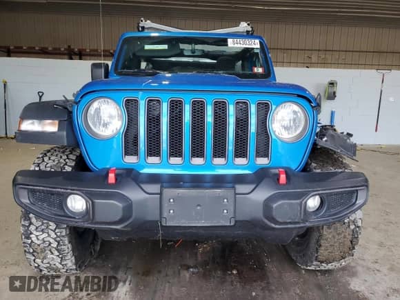 2023 Jeep Wrangler Rubicon with VIN 1C4HJXFN7PW693166, listed as a Copart auction lot 84430324 with 40,093 mi miles and Salvage title. Bid and sale history available at DreamBid. Image 5.