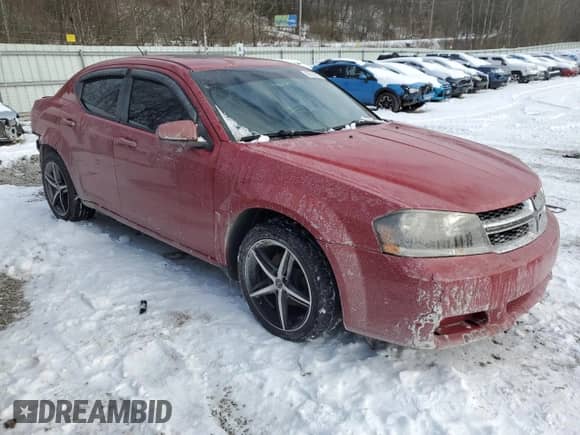 2013 Dodge Avenger SXT with VIN 1C3CDZCB2DN746742, listed as a Copart auction lot 87598015 with 164,676 mi miles and Salvage title. Bid and sale history available at DreamBid. Image 4.