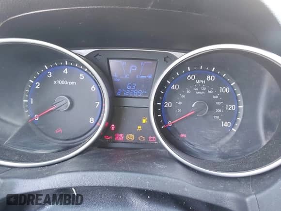 2012 Hyundai Tucson GLS with VIN KM8JU3AC8CU470093, listed as a IAAI auction lot 43239015 with 272,289 mi miles and . Bid and sale history available at DreamBid. Image 7.