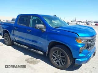2024 Chevrolet Silverado 1500 Custom with VIN 1GCPDBEK3RZ264914, listed as a IAAI auction lot 42677126 with 12,216 mi miles and . Bid and sale history available at DreamBid. Image 1.