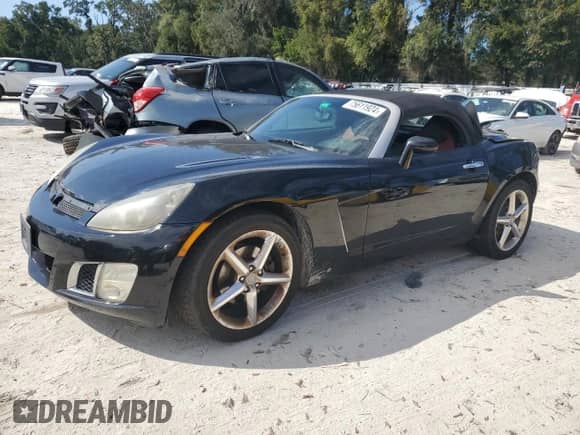 2008 Saturn Sky Red Line with VIN 1G8MF35X98Y119647, listed as a Copart auction lot 75611924 with 54,121 mi miles and Salvage title. Bid and sale history available at DreamBid. Image 1.