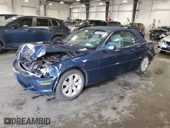 2006 BMW 3 Series 325Ci with VIN WBABW33496PX88667, listed as a Copart auction lot 67630435 with 77,038 mi miles and Salvage title. Bid and sale history available at DreamBid. Image 1.