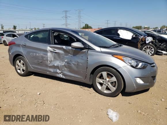 2013 Hyundai Elantra GLS with VIN KMHDH4AE8DU902823, listed as a Copart auction lot 81783065 with 151,980 mi miles and Salvage title. Bid and sale history available at DreamBid. Image 4.