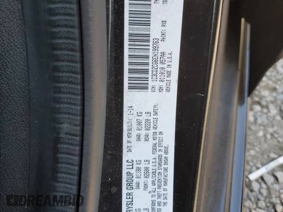 2014 Dodge Avenger SXT с VIN 1C3CDZCG6EN199763, выставлен на аукционе Copart как лот 62737815 с пробегом 95 294 миль миль и Списание • Salvage title. История ставок и продаж доступна на DreamBid. Изображение 14.