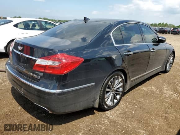 2013 Hyundai Genesis R-Spec with VIN KMHGC4DH6DU245120, listed as a Copart auction lot 64108055 with 149,227 mi miles and Salvage title. Bid and sale history available at DreamBid. Image 3.