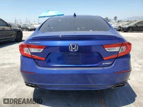 2020 Honda Accord Sport with VIN 1HGCV1F30LA101528, listed as a Copart auction lot 67146215 with 308,886 mi miles and Salvage title. Bid and sale history available at DreamBid. Image 6.