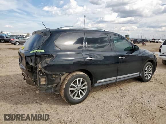 2013 Nissan Pathfinder SV z VIN 5N1AR2MN6DC604535, wystawiony jako Copart lot #81406385 z przebiegiem 132 906 mil mil oraz Szkoda całkowita • Salvage title. Historia ofert i sprzedaży dostępna na DreamBid. Obrazek 3.