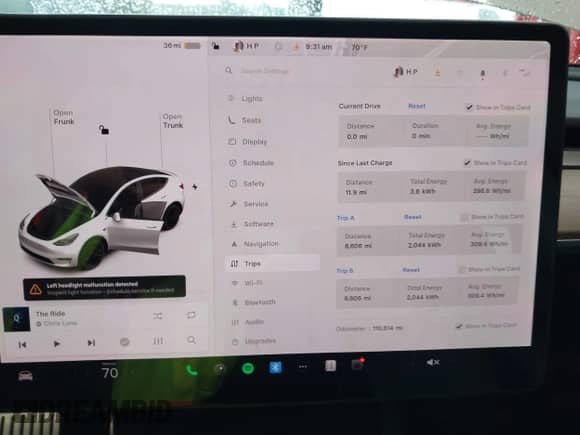 2021 Tesla Model Y Performance with VIN 5YJYGDEF7MF268781, listed as a IAAI auction lot 43312245 with 110,614 mi miles and . Bid and sale history available at DreamBid. Image 7.