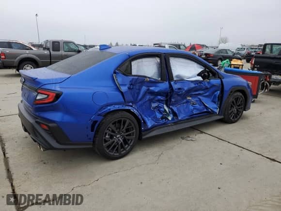 2024 Subaru WRX Premium with VIN JF1VBAH65R8812879, listed as a Copart auction lot 85815074 with 4,087 mi miles and Salvage title. Bid and sale history available at DreamBid. Image 3.