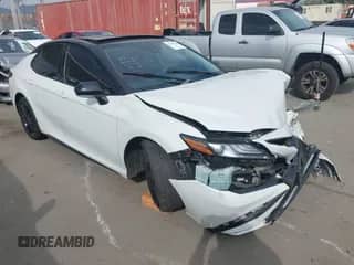 2023 Toyota Camry XSE with VIN 4T1K61AK4PU077479, listed as a IAAI auction lot 43258668 with 38,389 mi miles and . Bid and sale history available at DreamBid. Image 1.