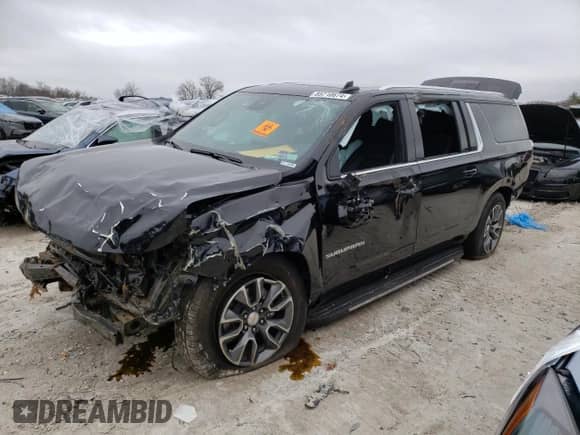 2024 Chevrolet Suburban LT with VIN 1GNSKCKD0RR345615, listed as a Copart auction lot 85710674 with 9,703 mi miles and Salvage title. Bid and sale history available at DreamBid. Image 1.