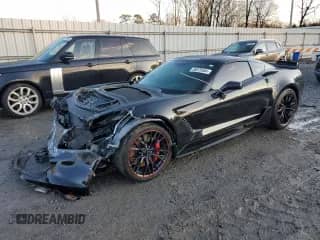 2017 Chevrolet Corvette Z06 1LZ with VIN 1G1YP2D66H5600182, listed as a Copart auction lot 86970554 with 38,326 mi miles and Salvage title. Bid and sale history available at DreamBid. Image 1.