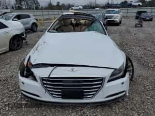 2015 Hyundai Genesis 3.8L z VIN KMHGN4JE0FU050024, wystawiony jako Copart lot #40389534 z przebiegiem Nie podano mil oraz Szkoda całkowita • Salvage title. Historia ofert i sprzedaży dostępna na DreamBid. Obrazek 5.