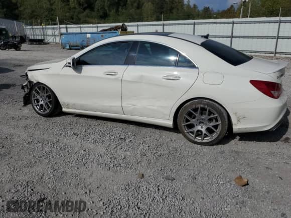 2018 Mercedes-Benz CLA 250 with VIN WDDSJ4GB6JN598206, listed as a Copart auction lot 85082125 with 75,529 mi miles and Salvage title. Bid and sale history available at DreamBid. Image 2.
