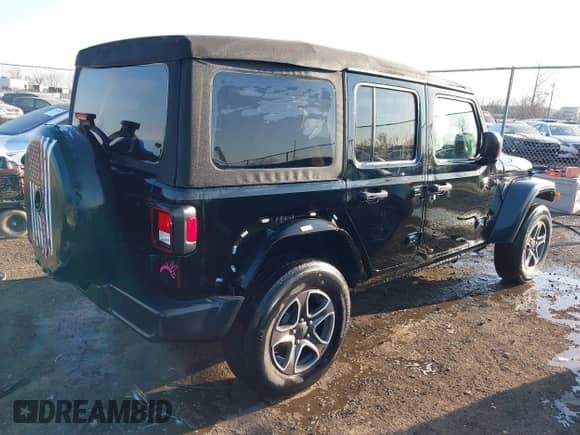2022 Jeep Wrangler Unlimited Sport S с VIN 1C4HJXDG5NW135060, выставлен на аукционе IAAI как лот 41738841 с пробегом 33 322 миль миль и . История ставок и продаж доступна на DreamBid. Изображение 4.