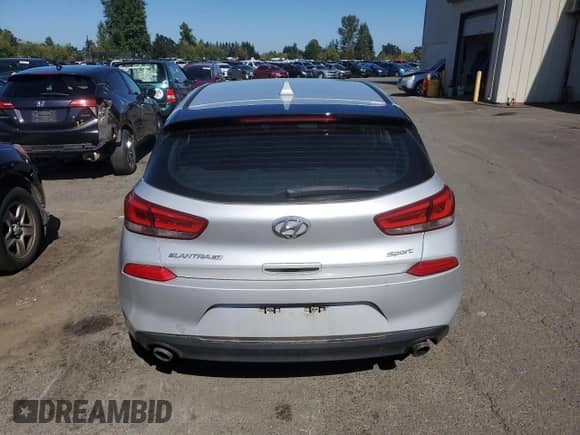 2018 Hyundai Elantra Sport with VIN KMHH55LC5JU038062, listed as a Copart auction lot 72013145 with 98,802 mi miles and Salvage title. Bid and sale history available at DreamBid. Image 6.