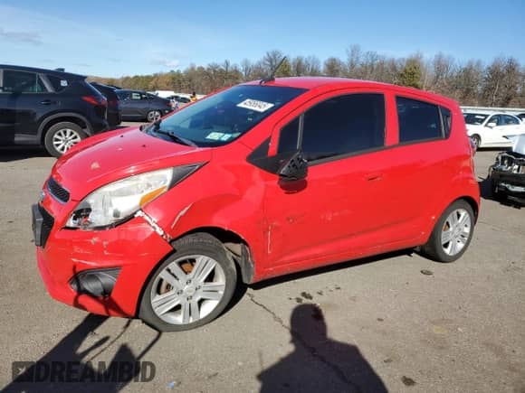 2014 Chevrolet Spark LT with VIN KL8CD6S91EC527737, listed as a Copart auction lot 45956045 with 108,649 mi miles and Salvage title. Bid and sale history available at DreamBid. Image 1.