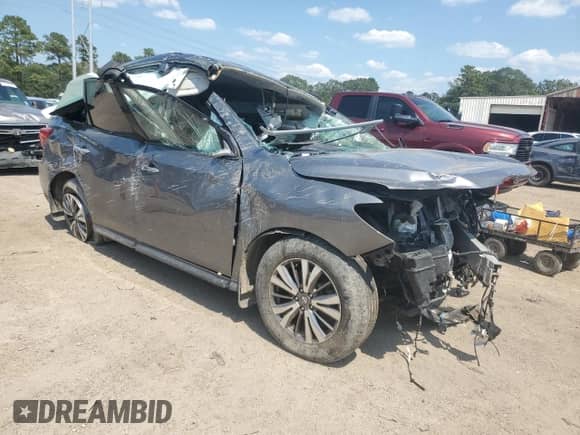 2019 Nissan Pathfinder SV with VIN 5N1DR2MM8KC603002, listed as a Copart auction lot 72047885 with Not provided miles and Salvage title. Bid and sale history available at DreamBid. Image 4.