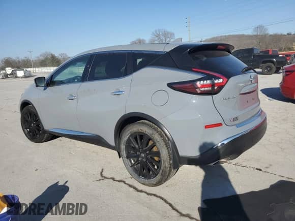 2024 Nissan Murano SL with VIN 5N1AZ2CJ8RC110814, listed as a Copart auction lot 48553325 with 30,063 mi miles and Salvage title. Bid and sale history available at DreamBid. Image 2.