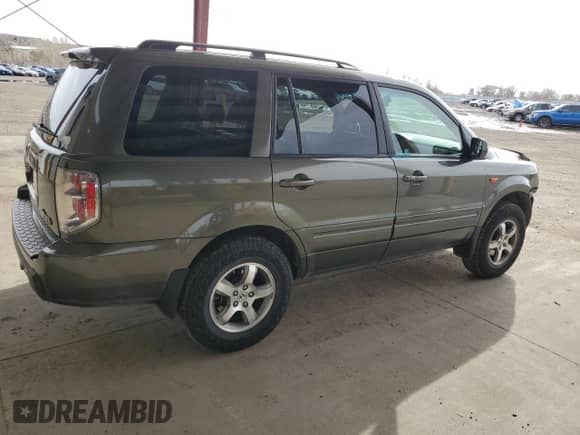 2006 Honda Pilot EX-L z VIN 5FNYF28616B024310, wystawiony jako Copart lot #52377025 z przebiegiem 195 107 mil mil oraz Czysty tytuł • Clean title. Historia ofert i sprzedaży dostępna na DreamBid. Obrazek 3.