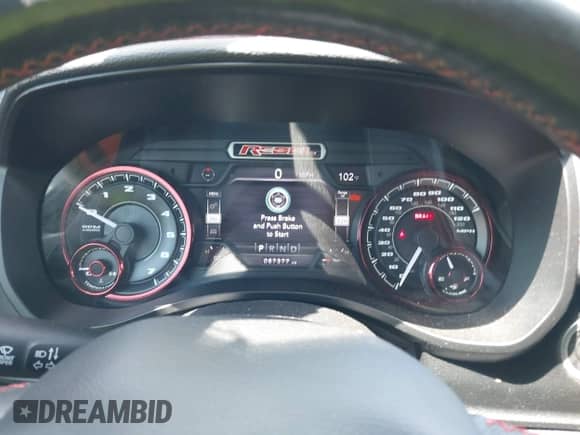 2019 Ram 1500 Rebel z VIN 1C6SRFLT1KN583361, wystawiony jako IAAI lot #41938944 z przebiegiem 87 377 mil mil oraz . Historia ofert i sprzedaży dostępna na DreamBid. Obrazek 7.