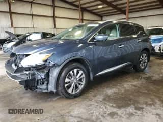 2015 Nissan Murano S with VIN 5N1AZ2MH5FN215547, listed as a Copart auction lot 86515395 with 143,444 mi miles and Salvage title. Bid and sale history available at DreamBid. Image 1.