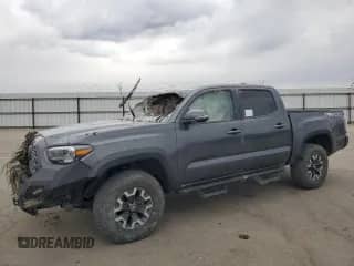 2021 Toyota Tacoma SR with VIN 3TMCZ5AN8MM446037, listed as a Copart auction lot 80966695 with Not provided miles and Salvage title. Bid and sale history available at DreamBid. Image 1.