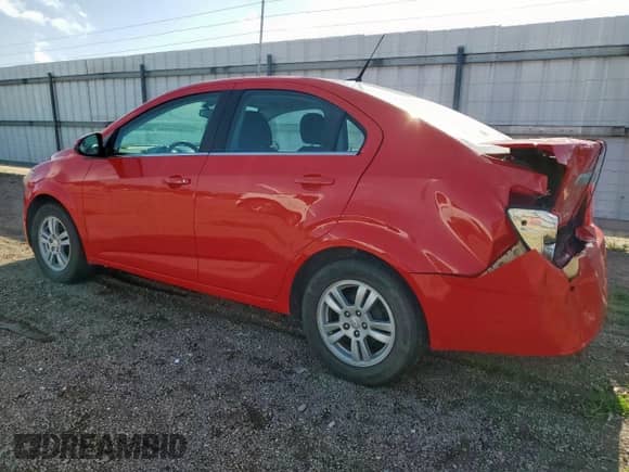 2014 Chevrolet Sonic LT with VIN 1G1JC5SB1E4194277, listed as a Copart auction lot 61559895 with 60,847 mi miles and Salvage title. Bid and sale history available at DreamBid. Image 2.