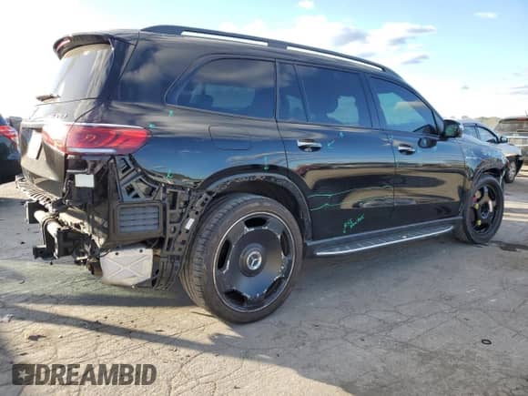 2022 Mercedes-Benz GLS 63 AMG with VIN 4JGFF8KE6NA826302, listed as a Copart auction lot 75299524 with 31,346 mi miles and Salvage title. Bid and sale history available at DreamBid. Image 3.