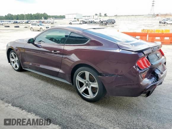 2018 Ford Mustang EcoBoost with VIN 1FA6P8TH7J5185597, listed as a Copart auction lot 67118245 with 69,710 mi miles and Salvage title. Bid and sale history available at DreamBid. Image 2.