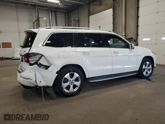 2018 Mercedes-Benz GLS 450 with VIN 4JGDF6EE6JB048949, listed as a Copart auction lot 71152395 with 89,862 mi miles and Salvage title. Bid and sale history available at DreamBid. Image 3.