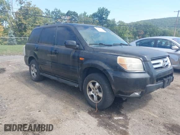 2006 Honda Pilot EX-L z VIN 2HKYF18796H515650, wystawiony jako IAAI lot #43214075 z przebiegiem 217 392 mil mil oraz . Historia ofert i sprzedaży dostępna na DreamBid. Obrazek 1.