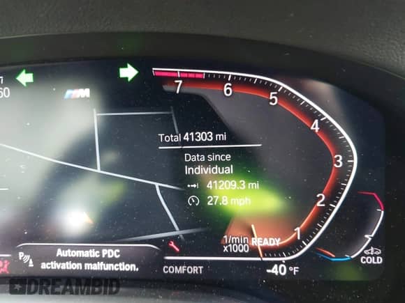 2021 BMW 7 Series 740i z VIN WBA7T2C03MCF58569, wystawiony jako IAAI lot #41662350 z przebiegiem 41 303 mil mil oraz . Historia ofert i sprzedaży dostępna na DreamBid. Obrazek 7.