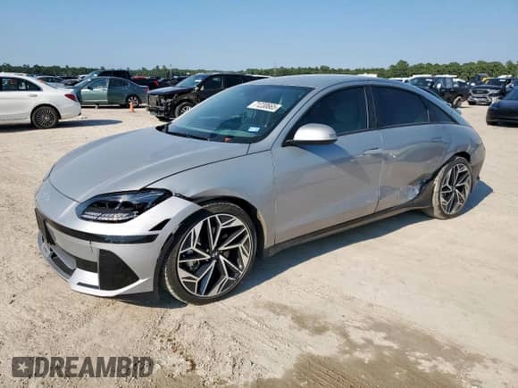 2024 Hyundai Ioniq 6 SEL with VIN KMHM34AC4RA074906, listed as a Copart auction lot 71230665 with 12,836 mi miles and Salvage title. Bid and sale history available at DreamBid. Image 1.