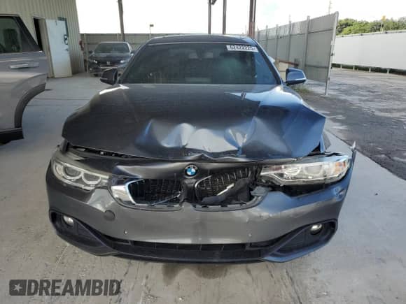 2017 BMW 4 Series 430i with VIN WBA4R7C54HK895612, listed as a Copart auction lot 62422225 with 96,268 mi miles and Salvage title. Bid and sale history available at DreamBid. Image 5.