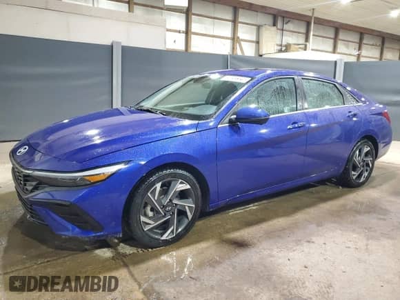 2024 Hyundai Elantra Limited z VIN KMHLP4DG6RU733890, wystawiony jako Copart lot #89892325 z przebiegiem 44 503 mil mil oraz Czysty tytuł • Clean title. Historia ofert i sprzedaży dostępna na DreamBid. Obrazek 1.