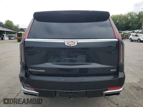 2023 Cadillac Escalade 4WD Premium Luxury with VIN 1GYS4BKLXPR450092, listed as a Copart auction lot 71831265 with 35,555 mi miles and Salvage title. Bid and sale history available at DreamBid. Image 6.