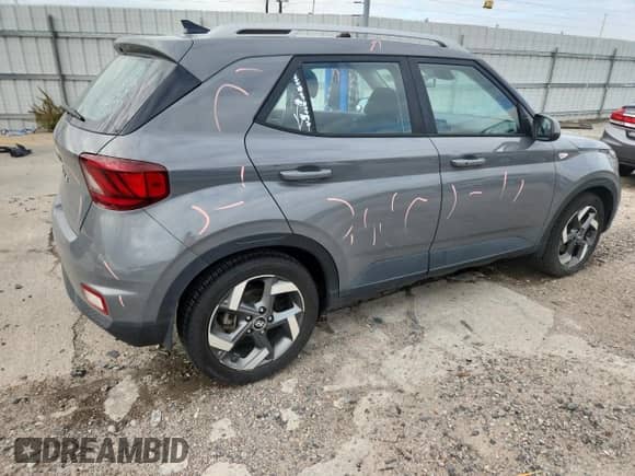 2020 Hyundai Venue SEL with VIN KMHRC8A39LU020004, listed as a Copart auction lot 85736025 with 60,540 mi miles and Salvage title. Bid and sale history available at DreamBid. Image 3.