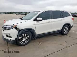 2017 Honda Pilot EX with VIN 5FNYF5H38HB047299, listed as a Copart auction lot 54987095 with 90,950 mi miles and Clean title. Bid and sale history available at DreamBid. Image 1.