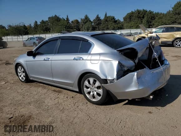 2009 Honda Accord EX-L with VIN 1HGCP36829A021707, listed as a Copart auction lot 80503595 with 158,399 mi miles and Salvage title. Bid and sale history available at DreamBid. Image 2.