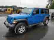 2021 Jeep Wrangler Unlimited Willys Sport with VIN 1C4HJXDG4MW786551, listed as a Copart auction lot 71394445 with 71,117 mi miles and Salvage title. Bid and sale history available at DreamBid. Image 1.
