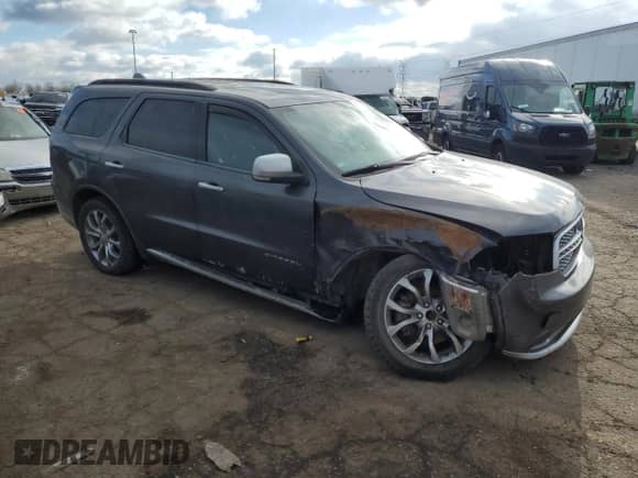 2017 Dodge Durango Citadel with VIN 1C4RDJEG5HC937704, listed as a Copart auction lot 43774085 with 108,628 mi miles and Salvage title. Bid and sale history available at DreamBid. Image 4.