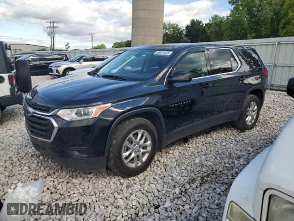 2019 Chevrolet Traverse LS with VIN 1GNEVFKW5KJ186814, listed as a Copart auction lot 68914425 with 72,683 mi miles and Salvage title. Bid and sale history available at DreamBid. Image 1.