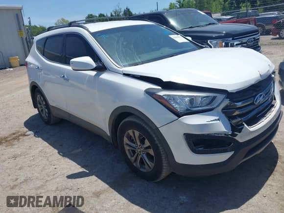 2014 Hyundai Santa Fe with VIN 5XYZU3LB3EG208031, listed as a IAAI auction lot 42865845 with 106,523 mi miles and . Bid and sale history available at DreamBid. Image 1.