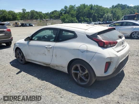 2019 Hyundai Veloster 2.0 with VIN KMHTG6AF3KU006249, listed as a Copart auction lot 62207855 with 62,417 mi miles and Clean title. Bid and sale history available at DreamBid. Image 2.