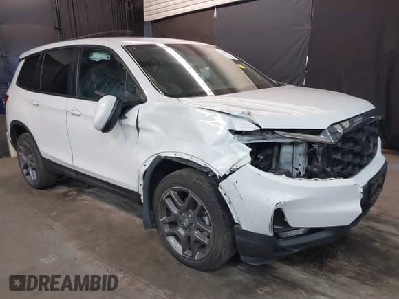 2022 Honda Passport EX-L with VIN 5FNYF8H52NB001840, listed as a IAAI auction lot 41598646 with 53,734 mi miles and . Bid and sale history available at DreamBid. Image 6.