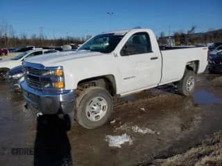 2015 Chevrolet Silverado 2500HD Work Truck with VIN 1GC0KUEG9FZ518247, listed as a Copart auction lot 46096445 with 25,851 mi miles and Salvage title. Bid and sale history available at DreamBid. Image 1.