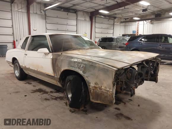1986 Chevrolet Monte Carlo Sport SS with VIN 1G1GZ37H3GR198010, listed as a IAAI auction lot 42138813 with Not provided miles and . Bid and sale history available at DreamBid. Image 1.