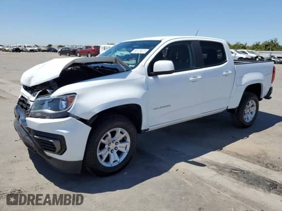 2021 Chevrolet Colorado 2WD LT z VIN 1GCGSCEN7M1157555, wystawiony jako Copart lot #66125875 z przebiegiem 73 632 mil mil oraz Szkoda całkowita • Salvage title. Historia ofert i sprzedaży dostępna na DreamBid. Obrazek 1.