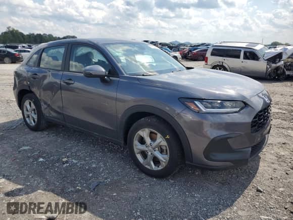 2023 Honda HR-V LX with VIN 3CZRZ1H36PM740154, listed as a Copart auction lot 71522495 with 32,328 mi miles and Salvage title. Bid and sale history available at DreamBid. Image 4.